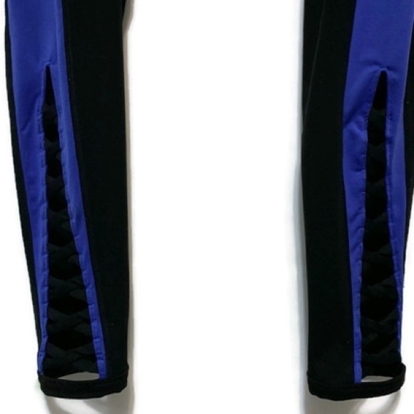 PINK | Black and Blue Sport Yoga Leggings with Details on Side Size Medium​​ - Picture 8 of 9